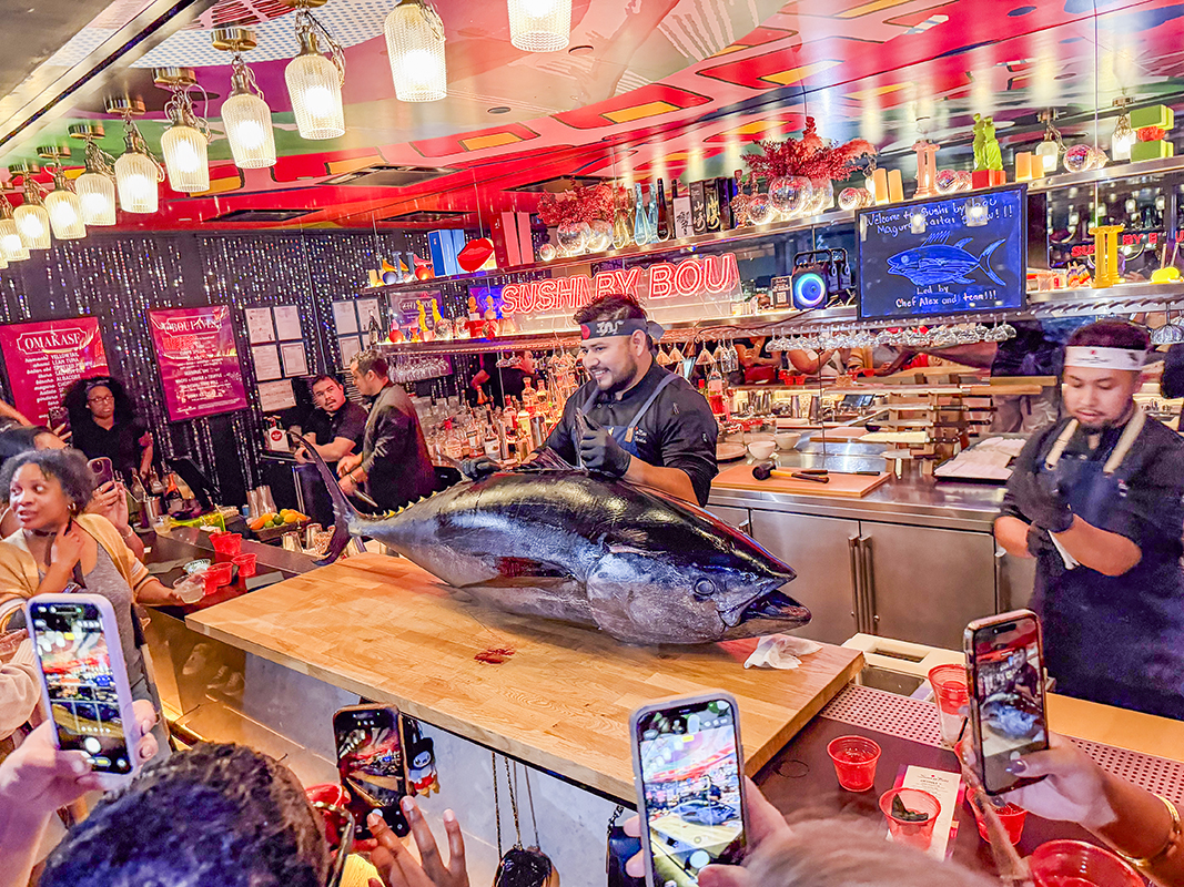 Alexis "Chef Alex" Hernandez with his Bluefin Tuna - Photo: César Boggiano/Metro Weekly