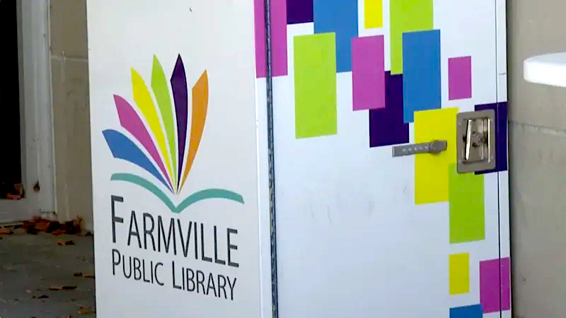 The Farmville Library Logo that was dropped.